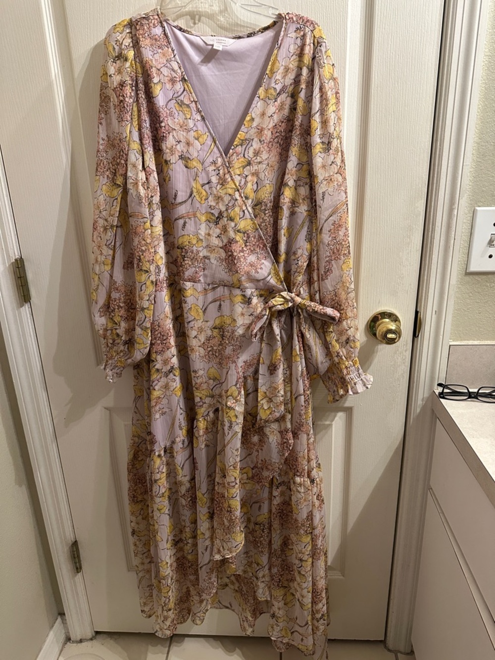 LC Lauren Conrad Floral Maxi Wrap Dress
